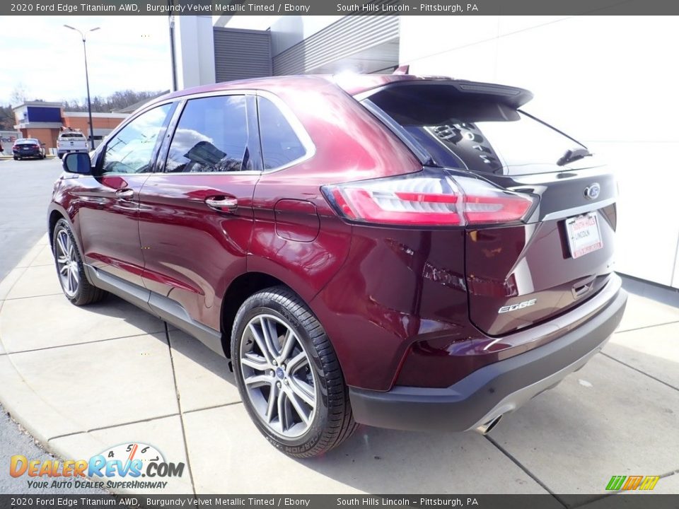 2020 Ford Edge Titanium AWD Burgundy Velvet Metallic Tinted / Ebony Photo #3