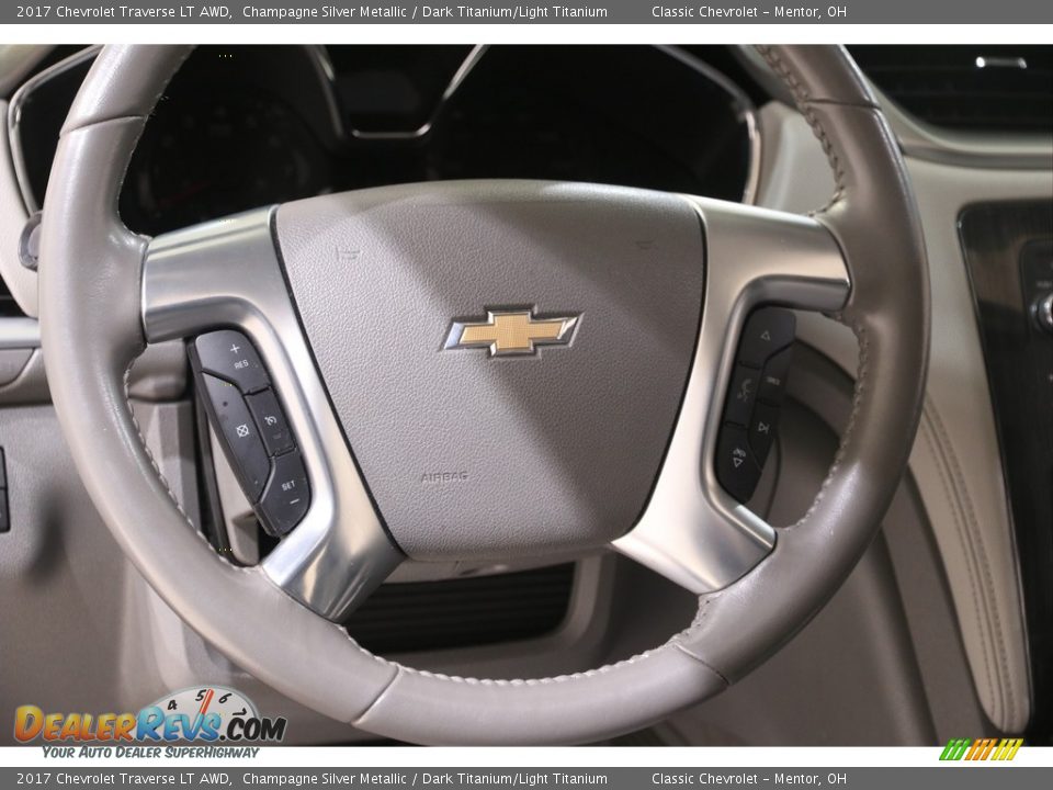 2017 Chevrolet Traverse LT AWD Champagne Silver Metallic / Dark Titanium/Light Titanium Photo #7