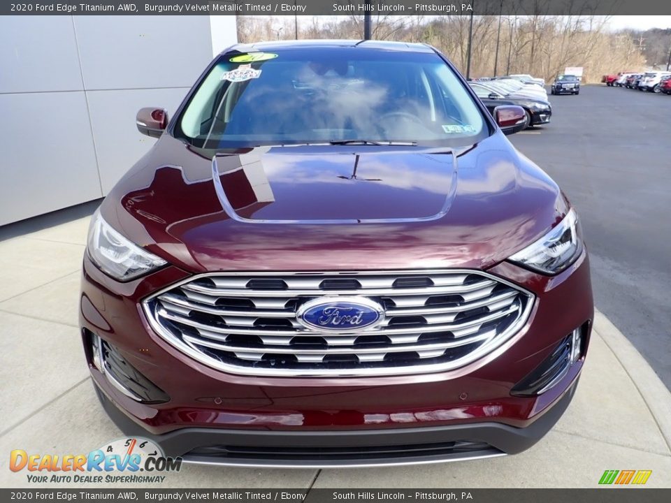 2020 Ford Edge Titanium AWD Burgundy Velvet Metallic Tinted / Ebony Photo #9