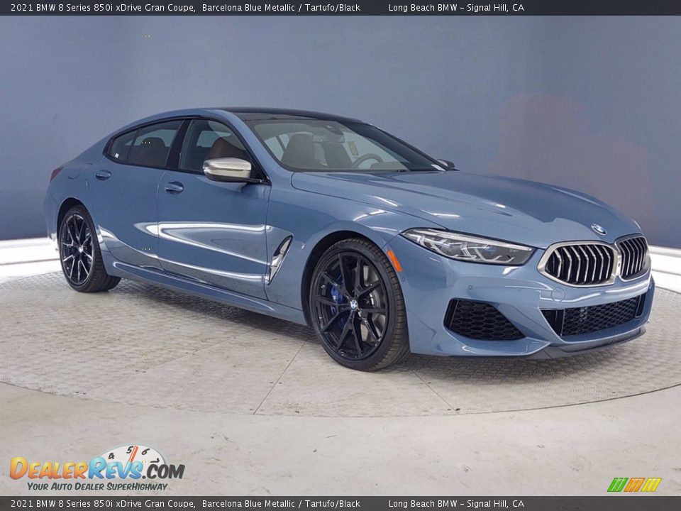 Barcelona Blue Metallic 2021 BMW 8 Series 850i xDrive Gran Coupe Photo #1