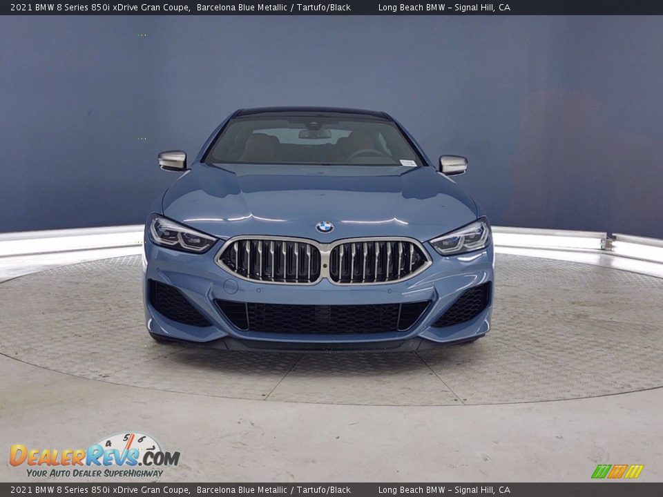 2021 BMW 8 Series 850i xDrive Gran Coupe Barcelona Blue Metallic / Tartufo/Black Photo #2