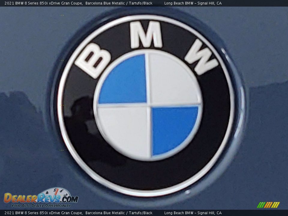 2021 BMW 8 Series 850i xDrive Gran Coupe Barcelona Blue Metallic / Tartufo/Black Photo #5