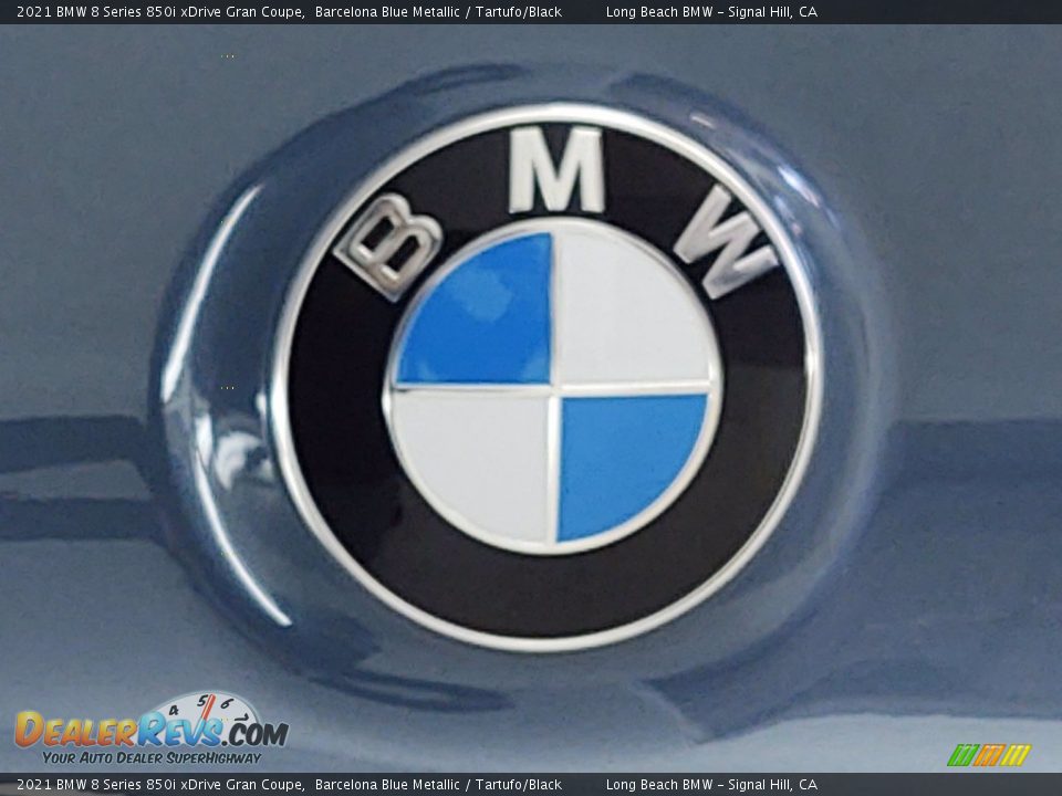 2021 BMW 8 Series 850i xDrive Gran Coupe Barcelona Blue Metallic / Tartufo/Black Photo #7