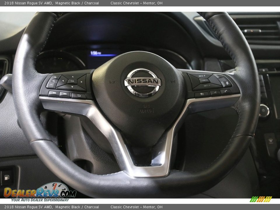 2018 Nissan Rogue SV AWD Steering Wheel Photo #7