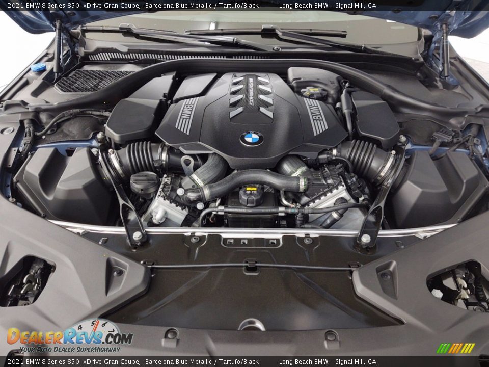 2021 BMW 8 Series 850i xDrive Gran Coupe 4.4 Liter M TwinPower Turbocharged DOHC 32-Valve VVT V8 Engine Photo #9