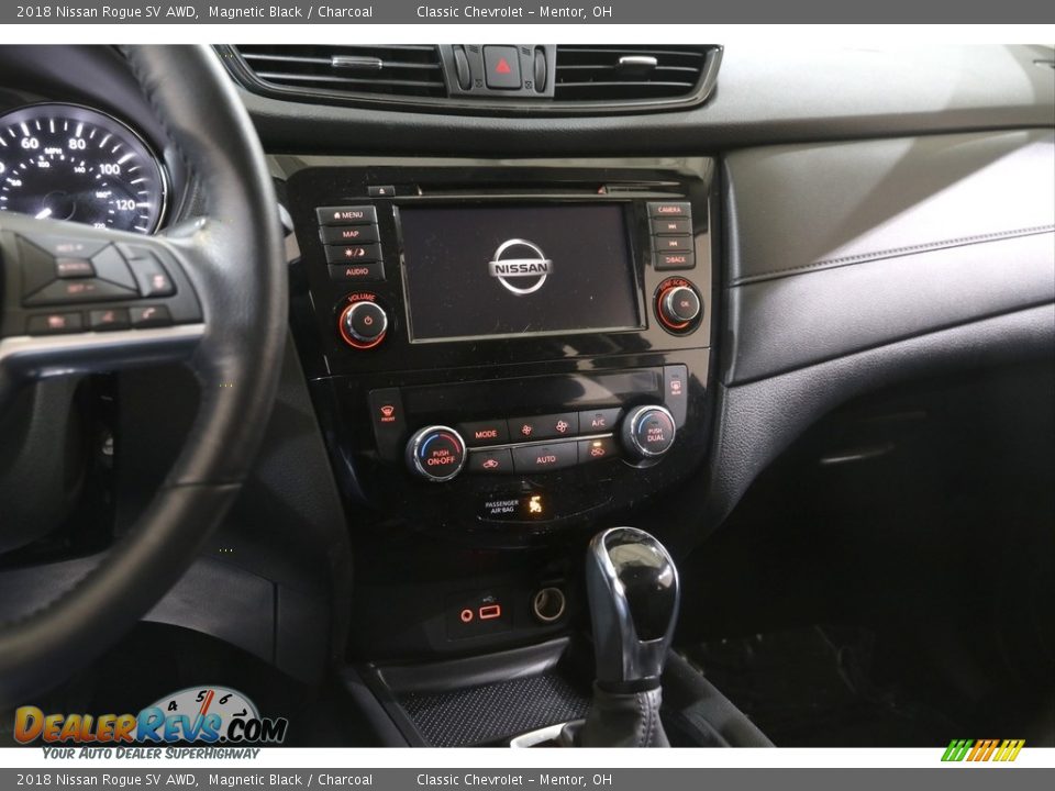 2018 Nissan Rogue SV AWD Magnetic Black / Charcoal Photo #9