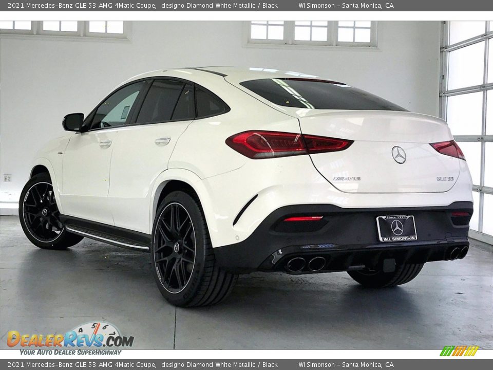 2021 Mercedes-Benz GLE 53 AMG 4Matic Coupe designo Diamond White Metallic / Black Photo #2