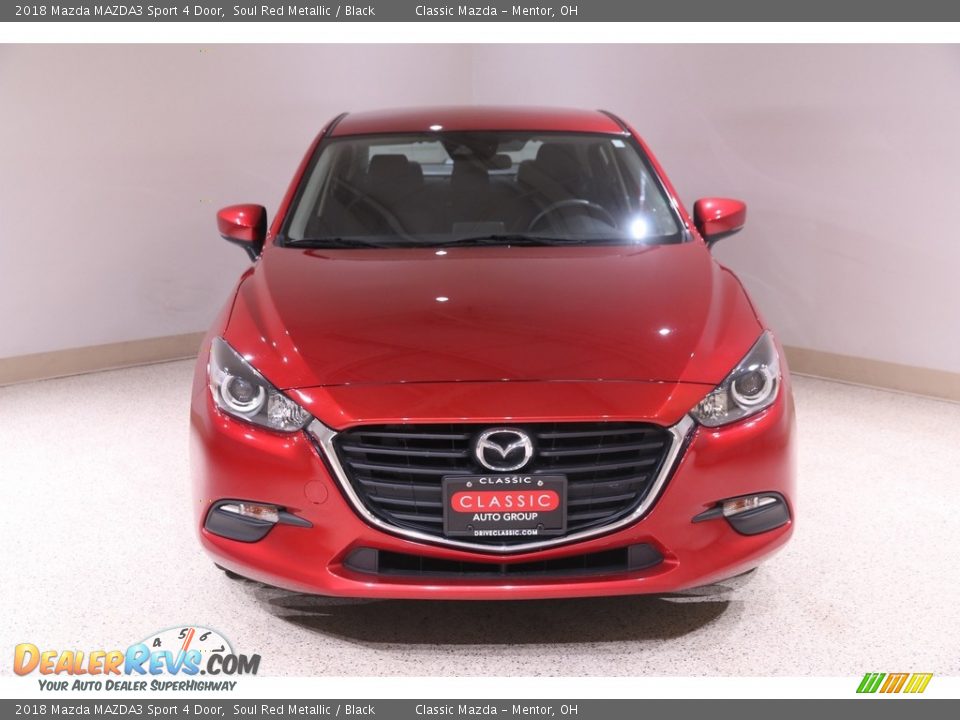 2018 Mazda MAZDA3 Sport 4 Door Soul Red Metallic / Black Photo #2