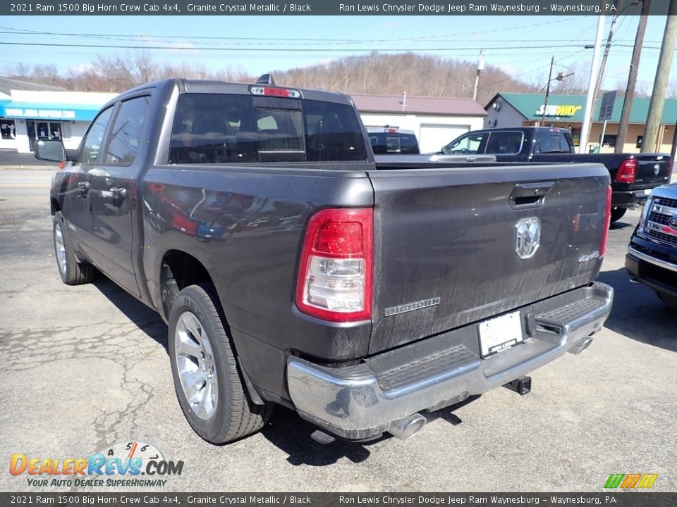 2021 Ram 1500 Big Horn Crew Cab 4x4 Granite Crystal Metallic / Black Photo #4