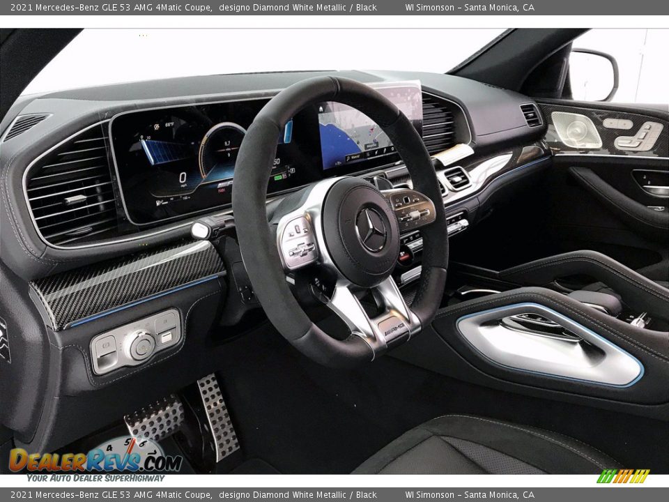 2021 Mercedes-Benz GLE 53 AMG 4Matic Coupe designo Diamond White Metallic / Black Photo #4