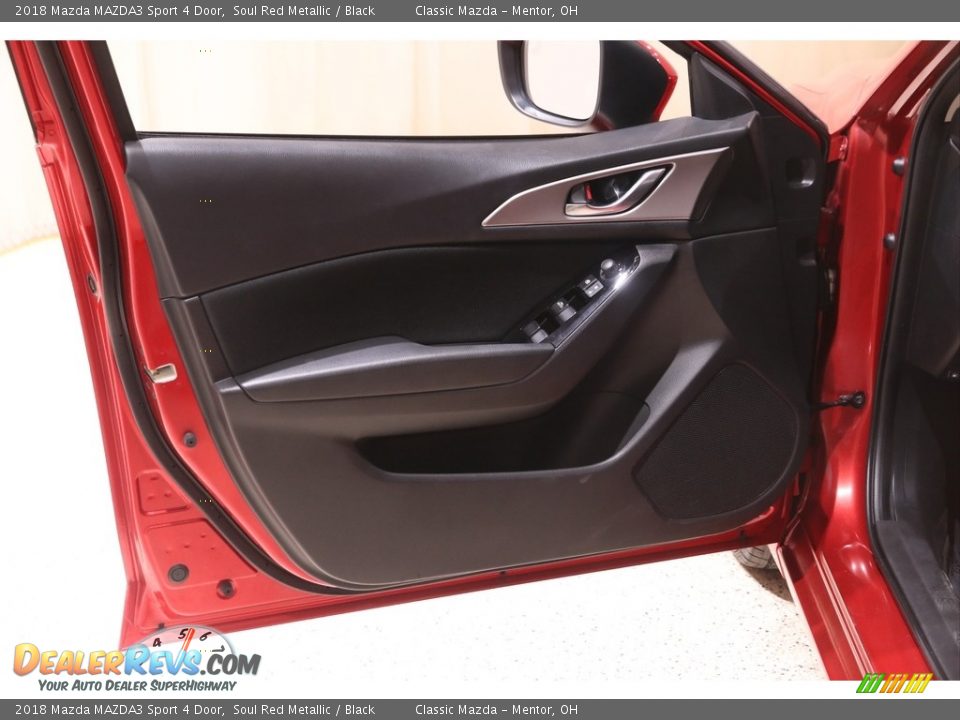 2018 Mazda MAZDA3 Sport 4 Door Soul Red Metallic / Black Photo #4