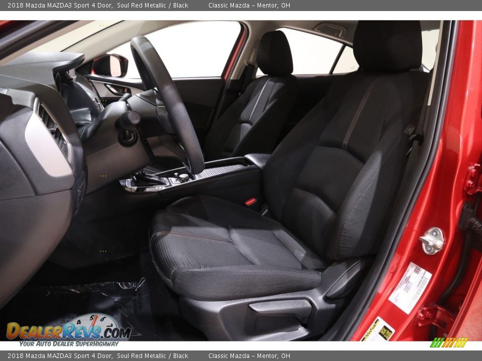 2018 Mazda MAZDA3 Sport 4 Door Soul Red Metallic / Black Photo #5