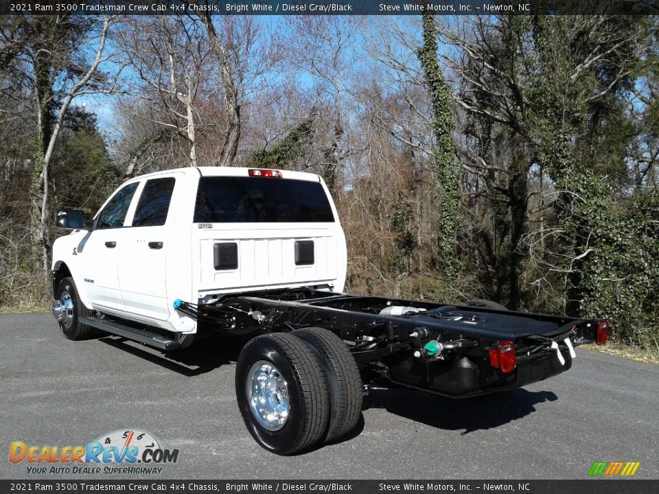 2021 Ram 3500 Tradesman Crew Cab 4x4 Chassis Bright White / Diesel Gray/Black Photo #8