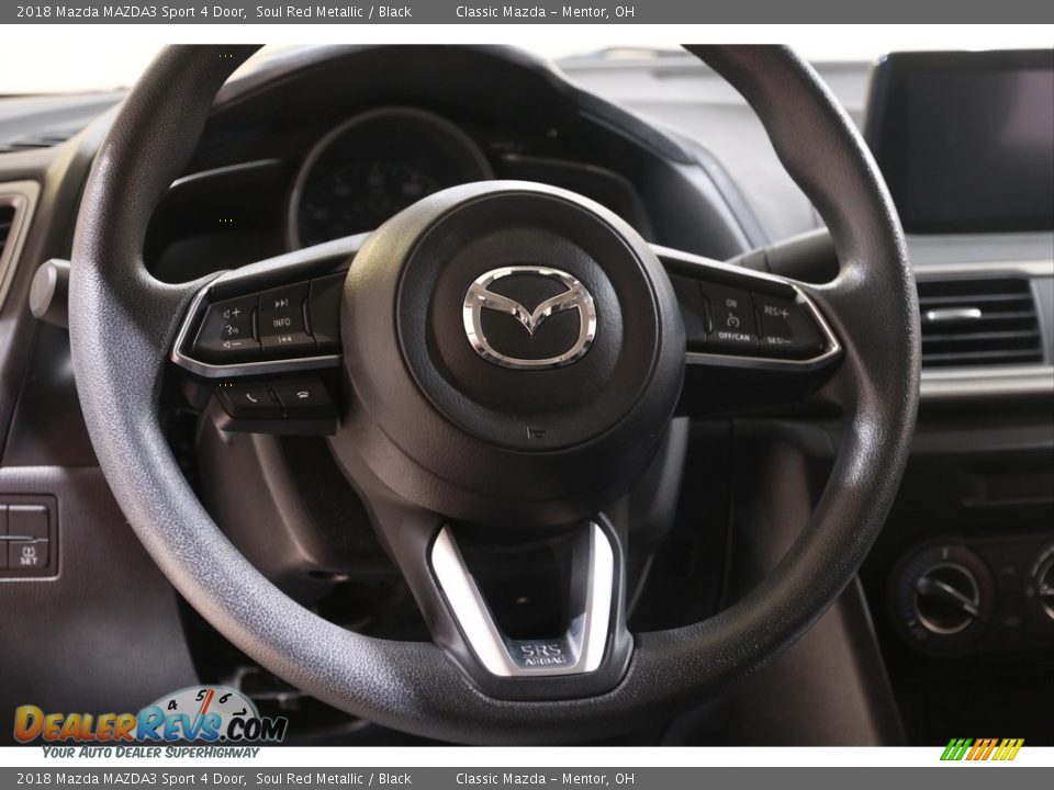 2018 Mazda MAZDA3 Sport 4 Door Soul Red Metallic / Black Photo #7