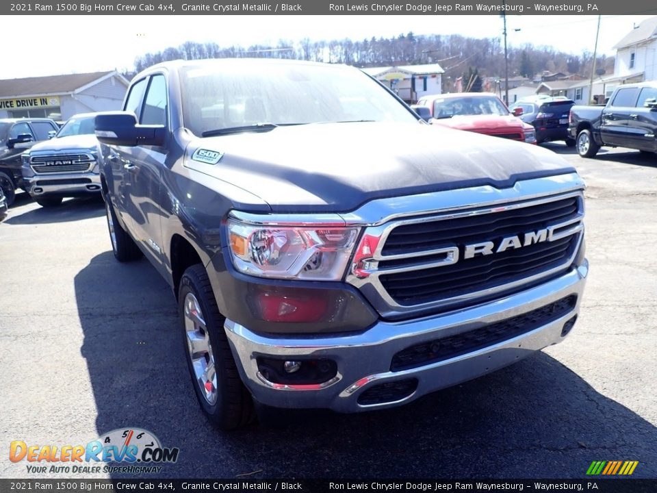 2021 Ram 1500 Big Horn Crew Cab 4x4 Granite Crystal Metallic / Black Photo #8