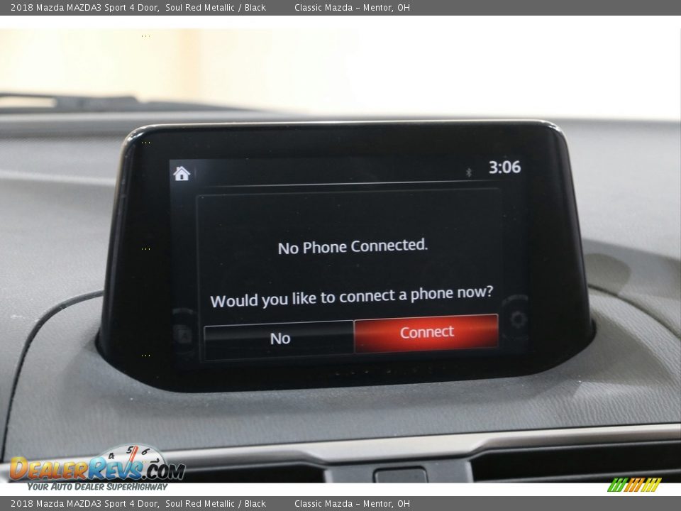 2018 Mazda MAZDA3 Sport 4 Door Soul Red Metallic / Black Photo #10