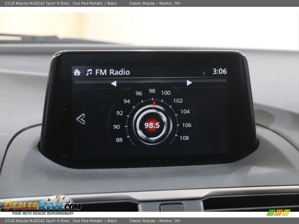 2018 Mazda MAZDA3 Sport 4 Door Soul Red Metallic / Black Photo #11