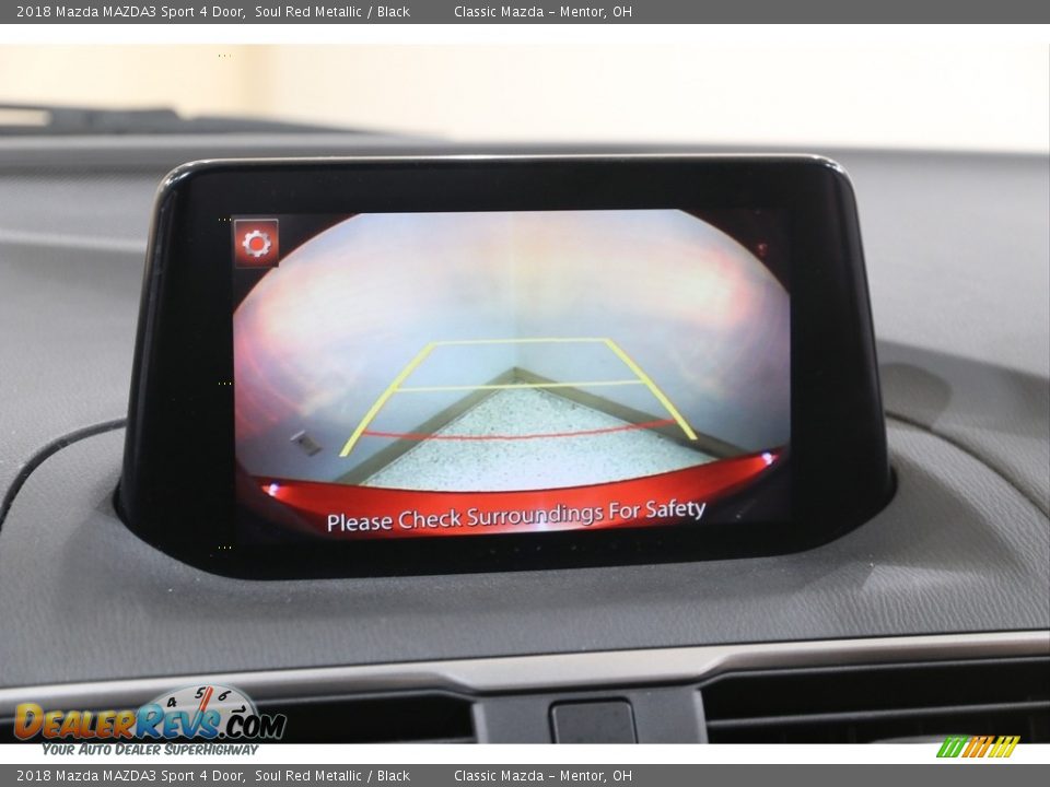 2018 Mazda MAZDA3 Sport 4 Door Soul Red Metallic / Black Photo #12
