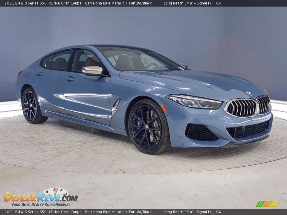 Front 3/4 View of 2021 BMW 8 Series 850i xDrive Gran Coupe Photo #27