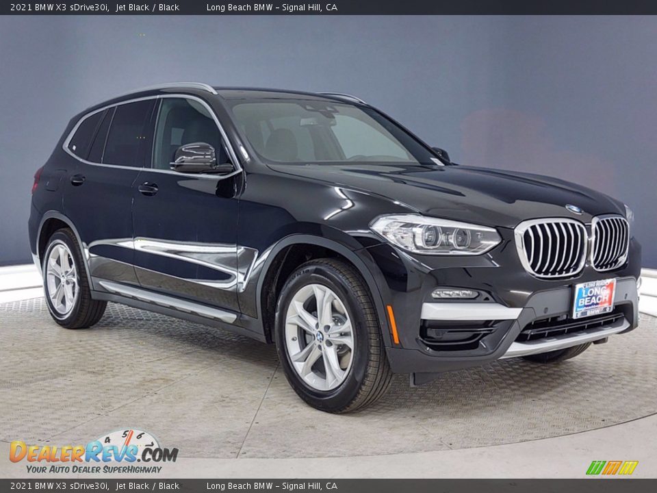 2021 BMW X3 sDrive30i Jet Black / Black Photo #1