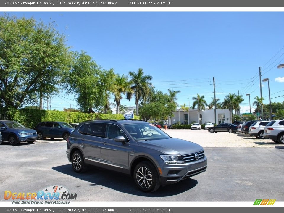 2020 Volkswagen Tiguan SE Platinum Gray Metallic / Titan Black Photo #1