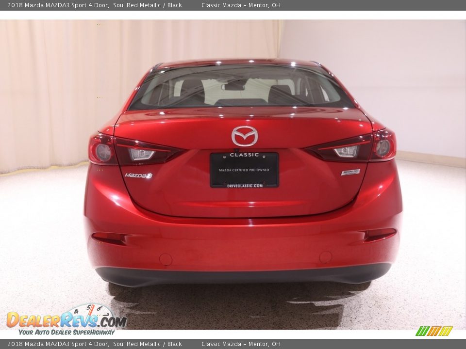 2018 Mazda MAZDA3 Sport 4 Door Soul Red Metallic / Black Photo #18