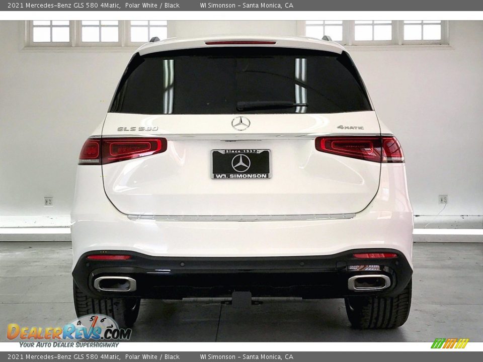 2021 Mercedes-Benz GLS 580 4Matic Polar White / Black Photo #3