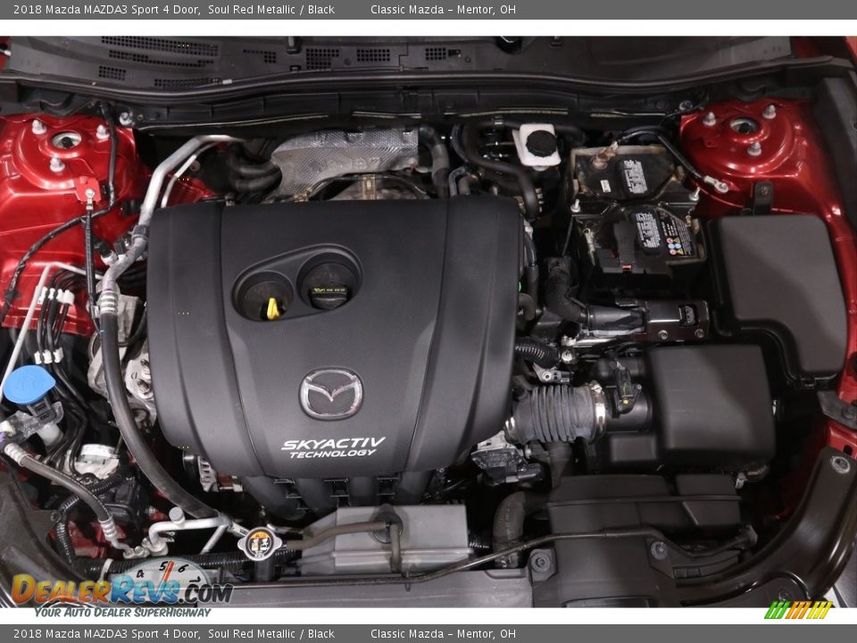 2018 Mazda MAZDA3 Sport 4 Door Soul Red Metallic / Black Photo #19