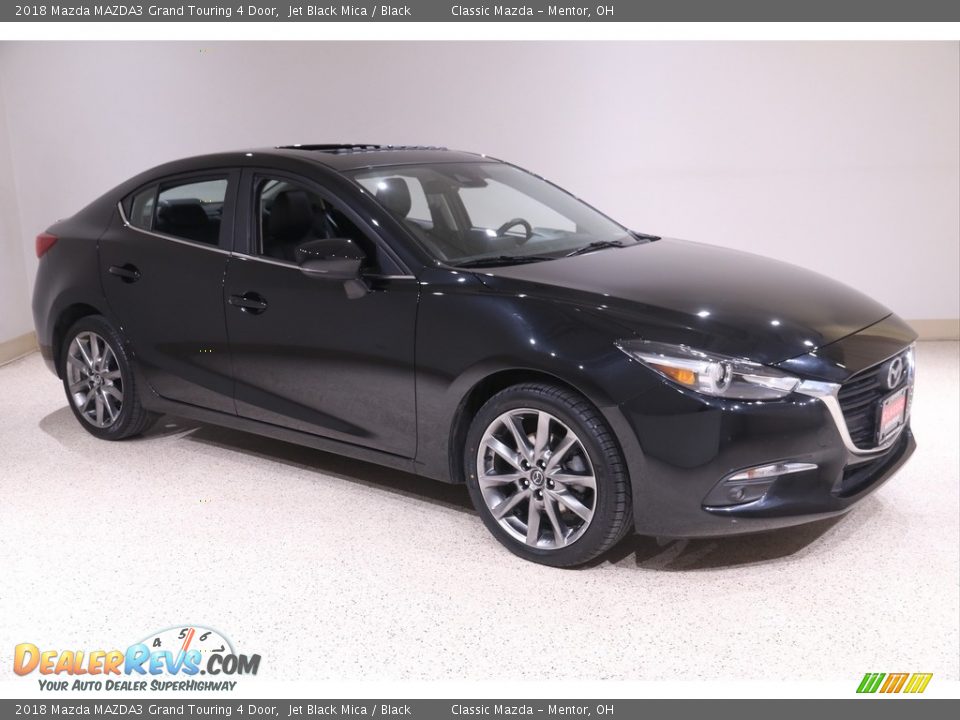 2018 Mazda MAZDA3 Grand Touring 4 Door Jet Black Mica / Black Photo #1