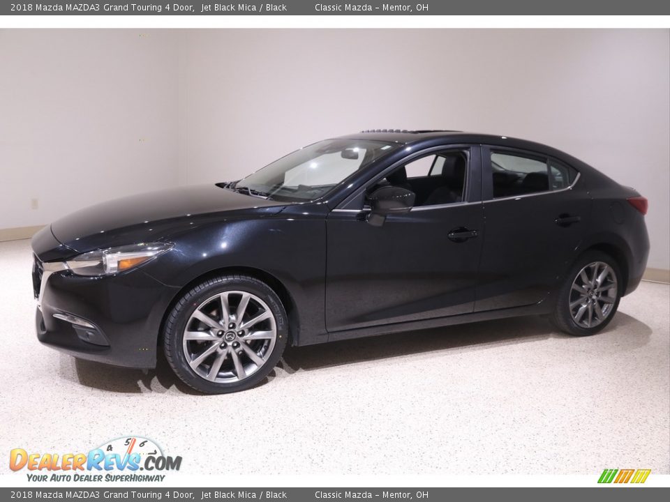 2018 Mazda MAZDA3 Grand Touring 4 Door Jet Black Mica / Black Photo #3