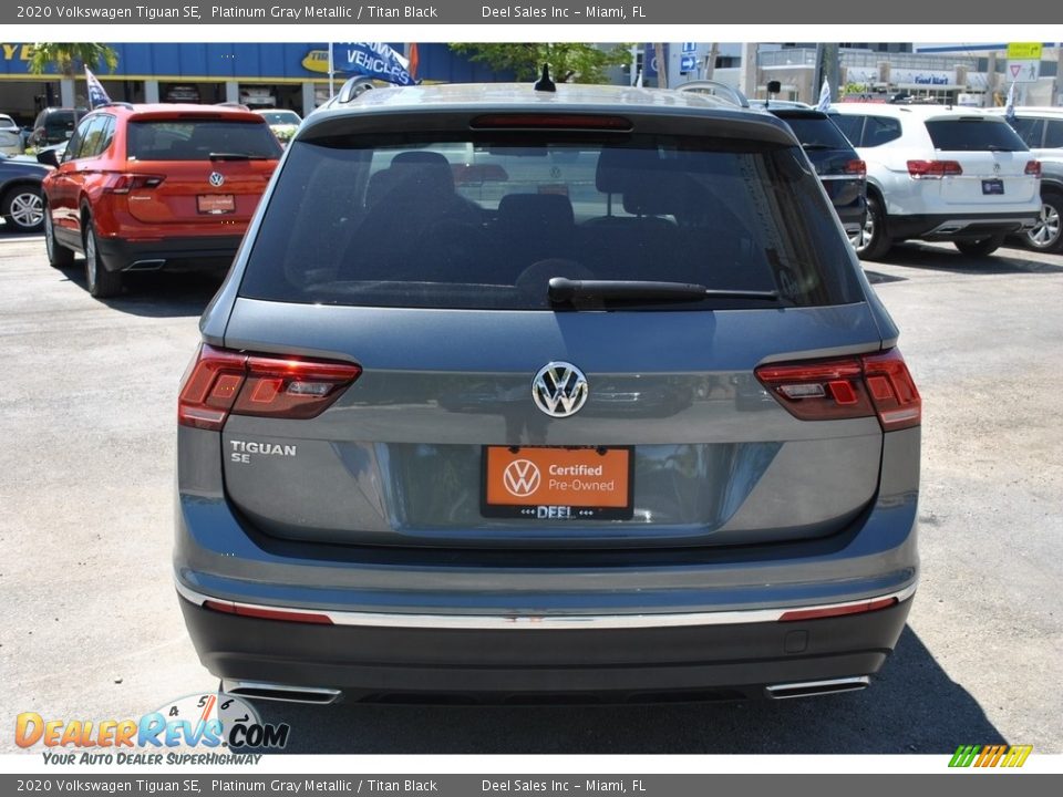 2020 Volkswagen Tiguan SE Platinum Gray Metallic / Titan Black Photo #8