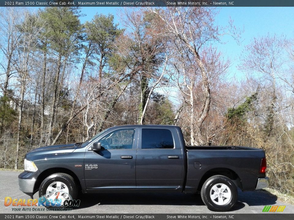 2021 Ram 1500 Classic Crew Cab 4x4 Maximum Steel Metallic / Diesel Gray/Black Photo #1