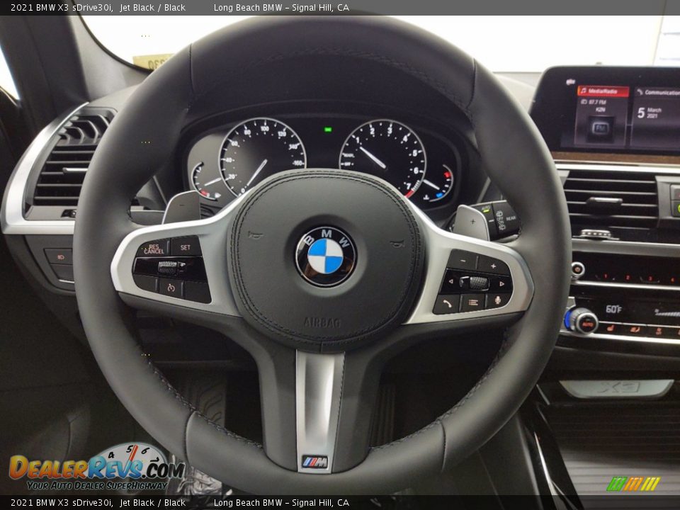 2021 BMW X3 sDrive30i Jet Black / Black Photo #14