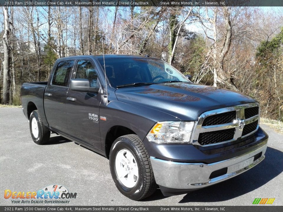 2021 Ram 1500 Classic Crew Cab 4x4 Maximum Steel Metallic / Diesel Gray/Black Photo #4