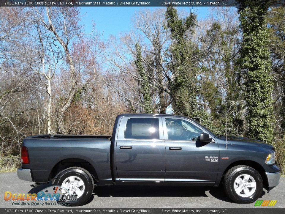 2021 Ram 1500 Classic Crew Cab 4x4 Maximum Steel Metallic / Diesel Gray/Black Photo #5