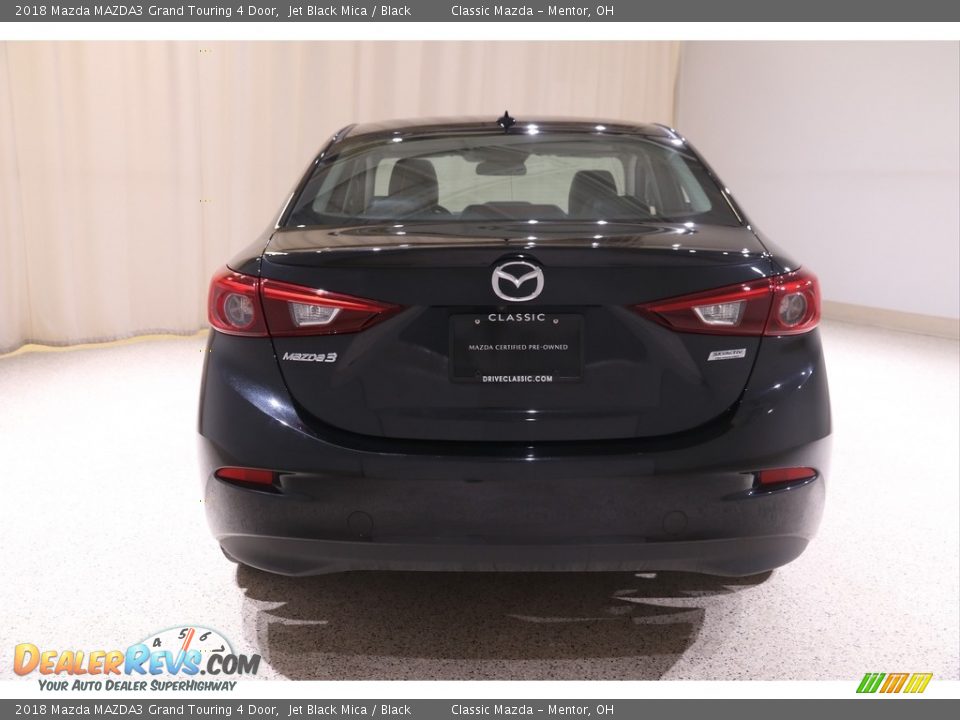 2018 Mazda MAZDA3 Grand Touring 4 Door Jet Black Mica / Black Photo #18