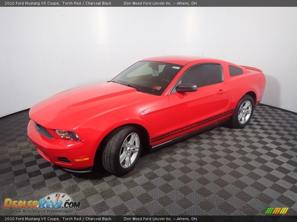 2010 Ford Mustang V6 Coupe Torch Red / Charcoal Black Photo #9