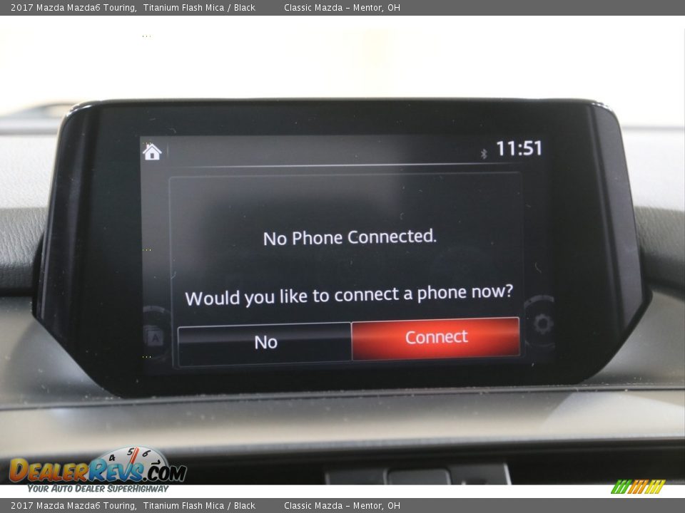 2017 Mazda Mazda6 Touring Titanium Flash Mica / Black Photo #11