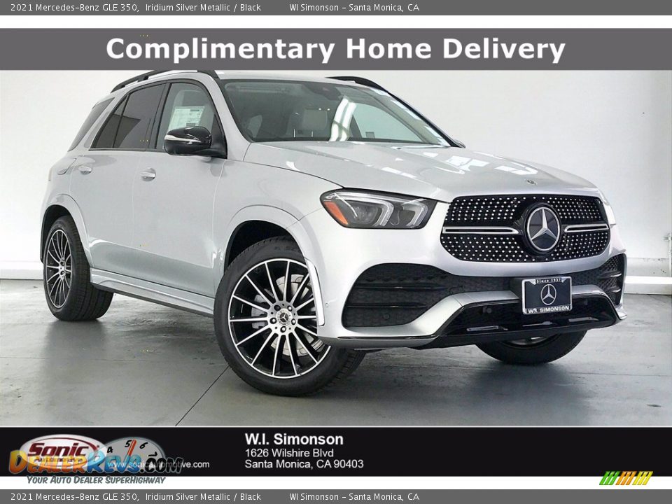 2021 Mercedes-Benz GLE 350 Iridium Silver Metallic / Black Photo #1