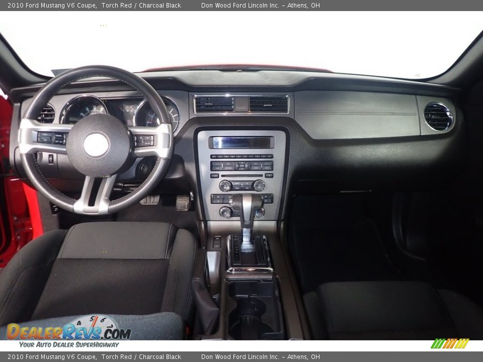2010 Ford Mustang V6 Coupe Torch Red / Charcoal Black Photo #24