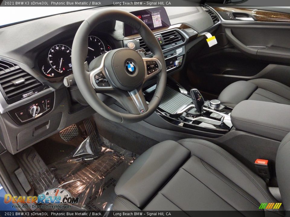 2021 BMW X3 sDrive30i Phytonic Blue Metallic / Black Photo #12