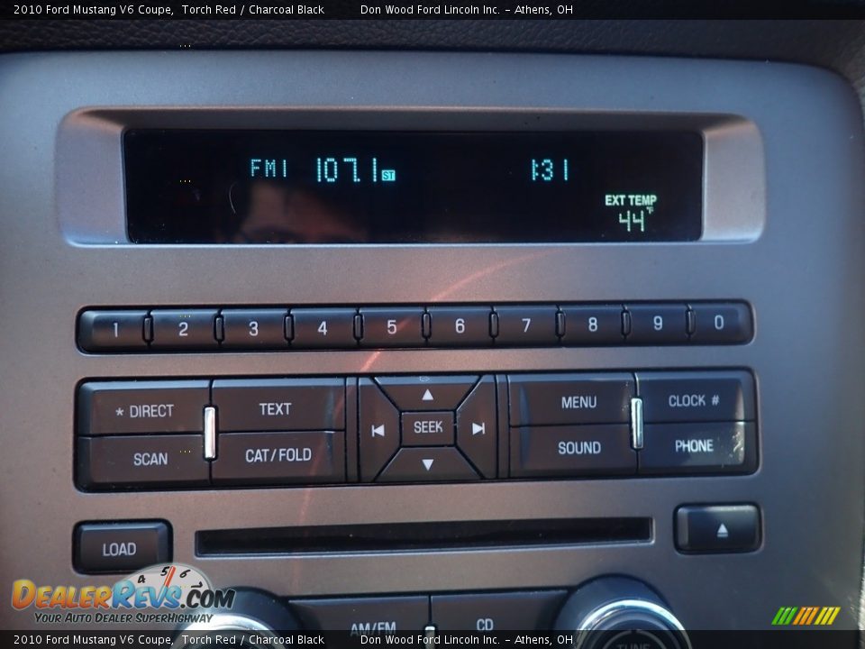2010 Ford Mustang V6 Coupe Torch Red / Charcoal Black Photo #26