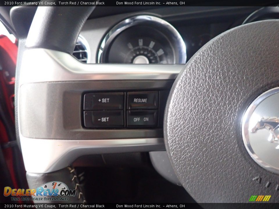 2010 Ford Mustang V6 Coupe Torch Red / Charcoal Black Photo #29