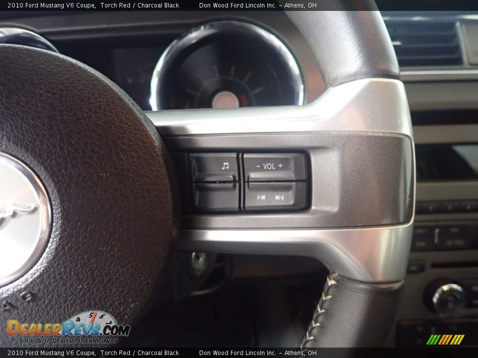 2010 Ford Mustang V6 Coupe Torch Red / Charcoal Black Photo #30