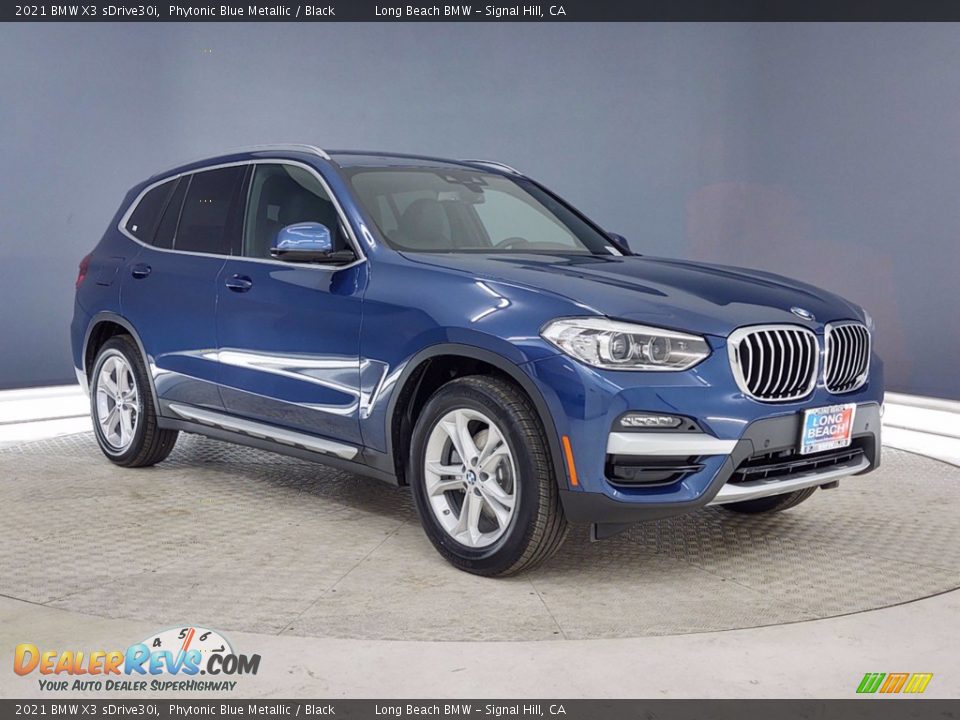 2021 BMW X3 sDrive30i Phytonic Blue Metallic / Black Photo #27