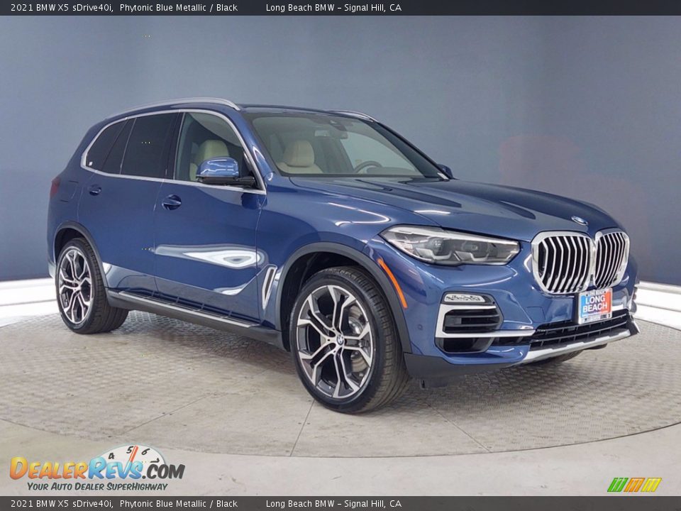 2021 BMW X5 sDrive40i Phytonic Blue Metallic / Black Photo #1