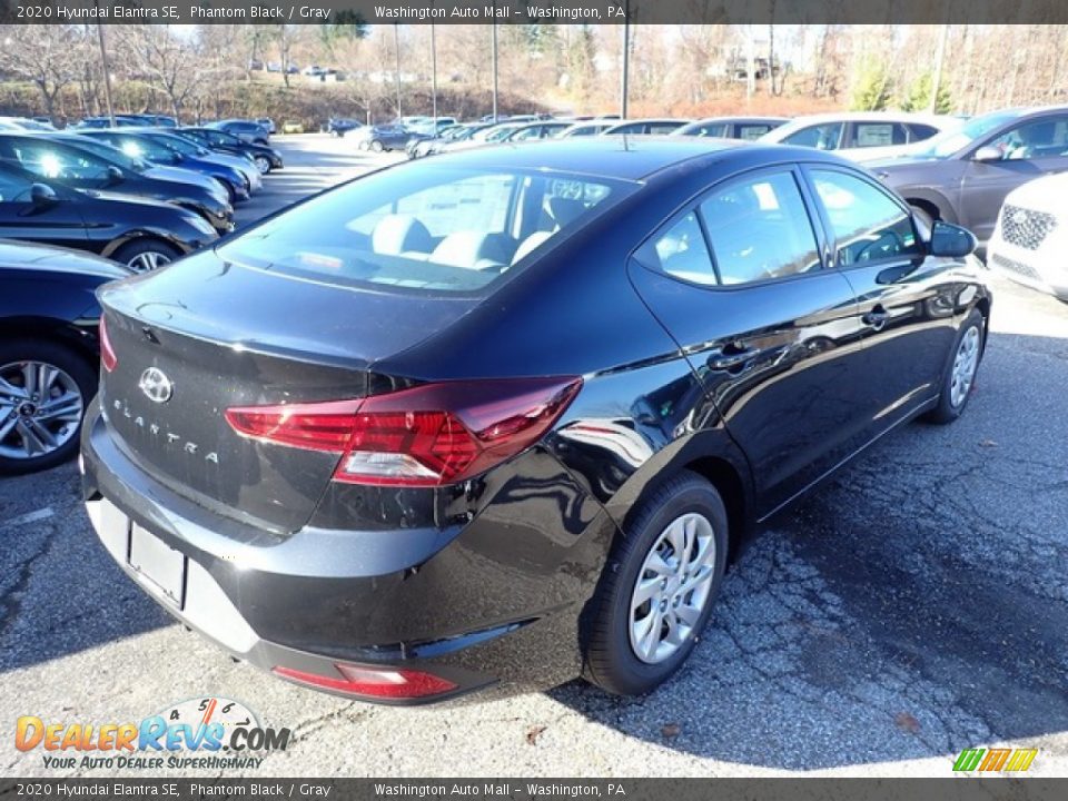 2020 Hyundai Elantra SE Phantom Black / Gray Photo #2