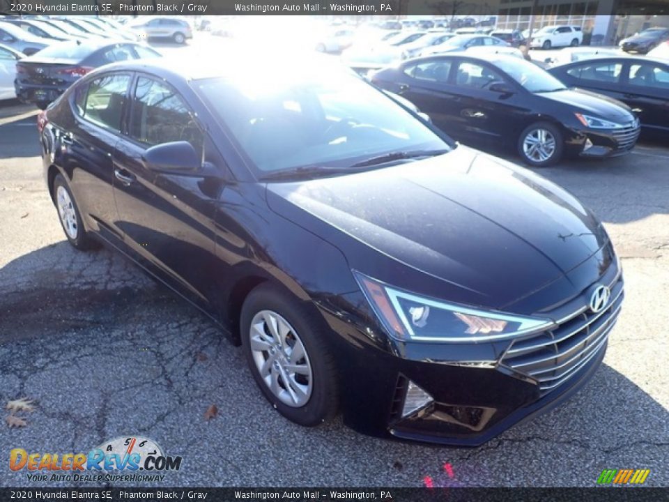 2020 Hyundai Elantra SE Phantom Black / Gray Photo #3