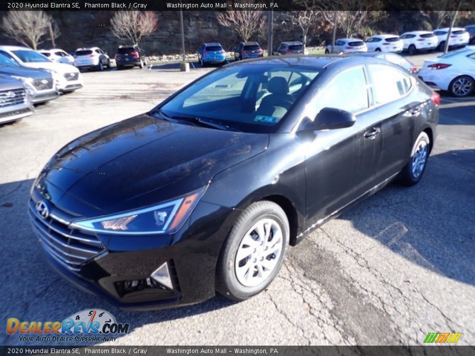 2020 Hyundai Elantra SE Phantom Black / Gray Photo #5