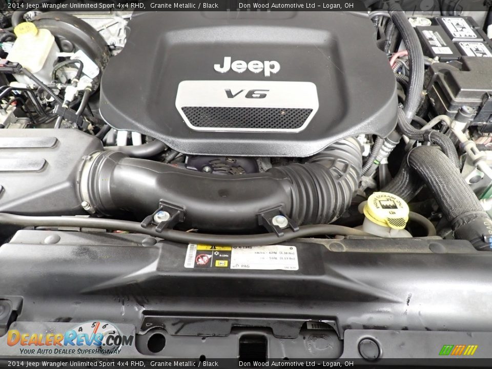 2014 Jeep Wrangler Unlimited Sport 4x4 RHD 3.6 Liter DOHC 24-Valve VVT V6 Engine Photo #6